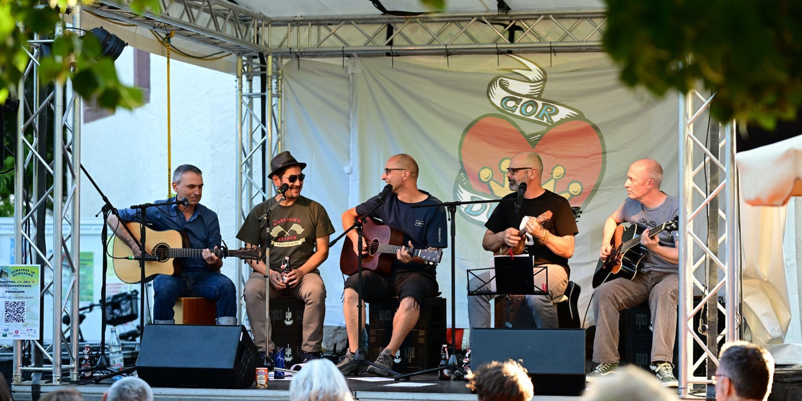 CORDUROY on stage auf dem Sommerfest der ev. Gemeinde in Frankfurt Bornheim